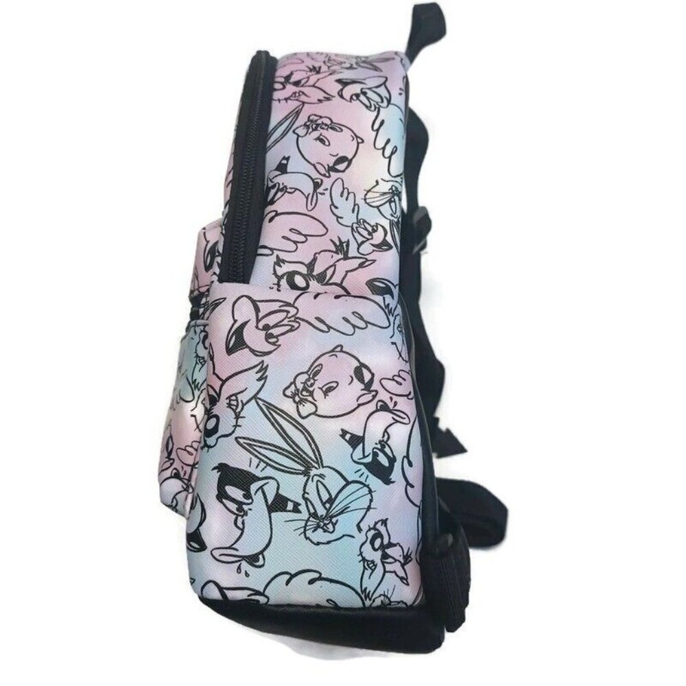 Bioworld WB Looney Tunes MINI Backpack Multi-Color Porky Pig Bugs Bunny 11" x 9" - Picture 3 of 6